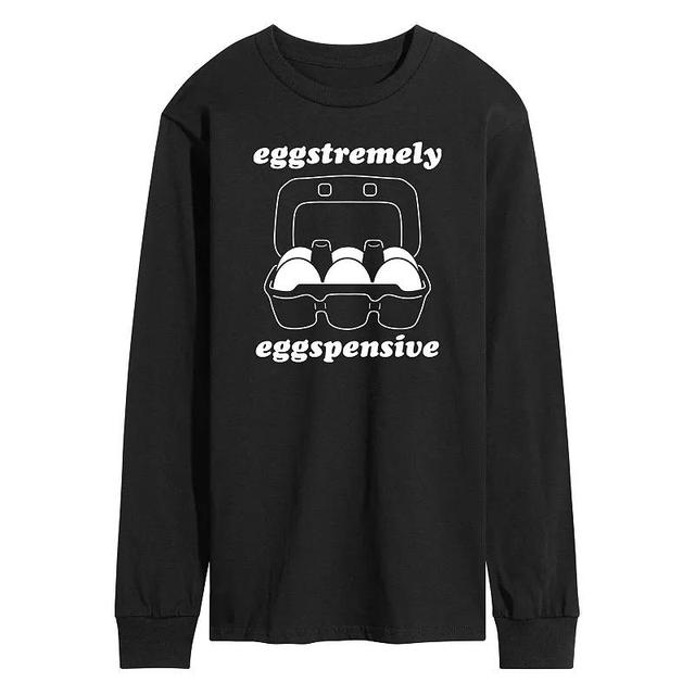 Mens Eggstremely Eggspensive Long Sleeve Tee Product Image