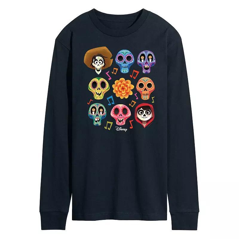 Mens Disney / Pixars Coco Character Grid Tee Dark Grey Product Image