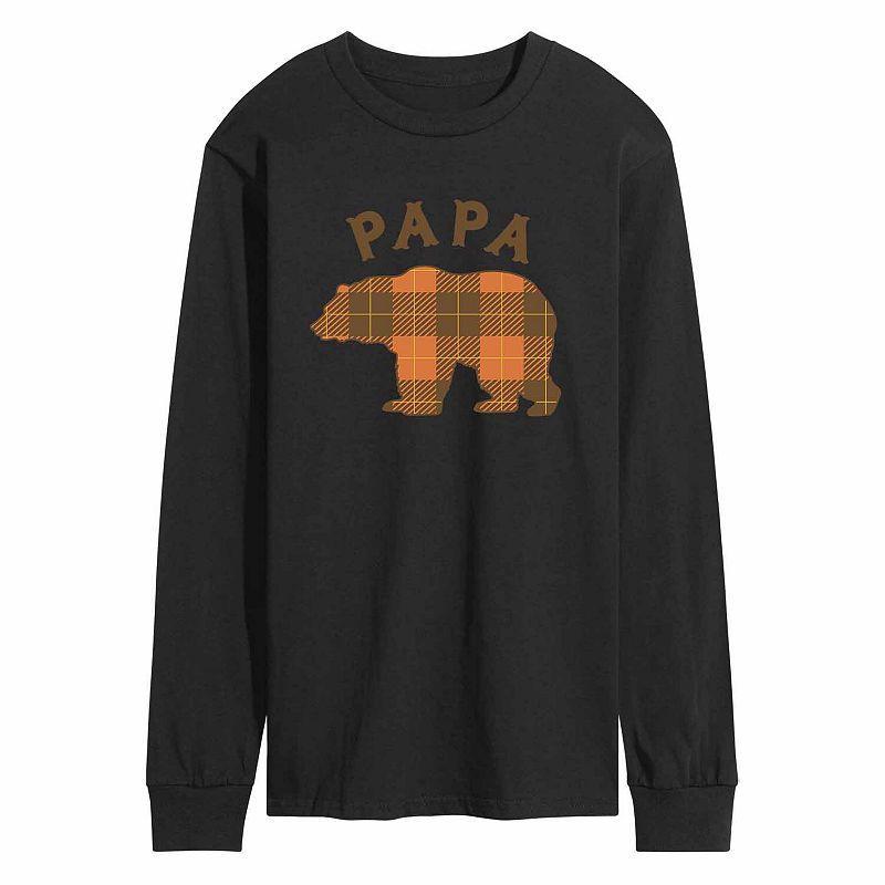 Mens Papa Bear Tee Black Product Image