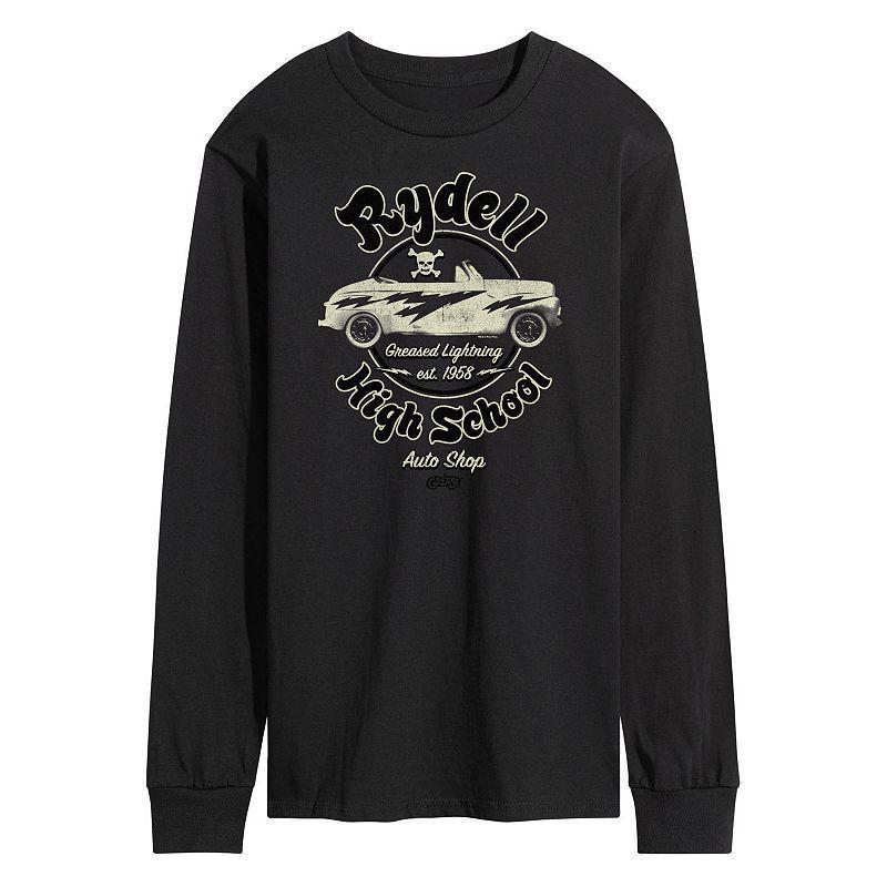 Mens Grease Rydell Auto Long Sleeve Tee Black Product Image