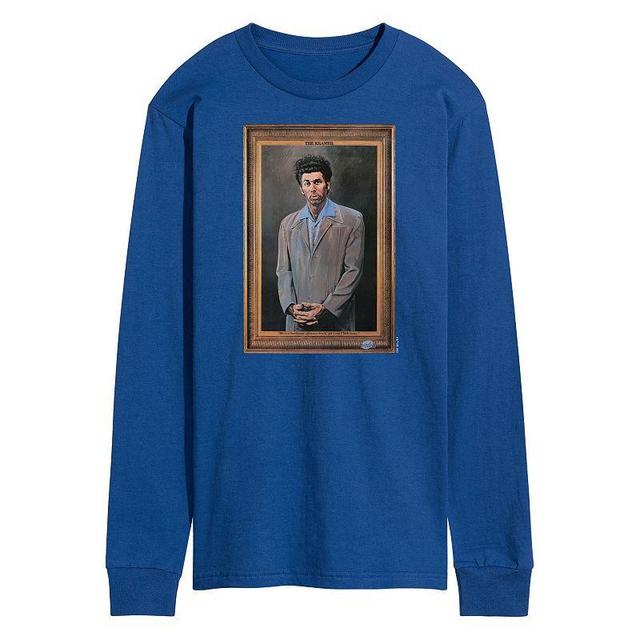 Mens Seinfeld Kramer Portrait Long Sleeve Graphic Tee Product Image