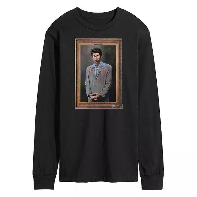 Mens Seinfeld Kramer Portrait Long Sleeve Graphic Tee Product Image