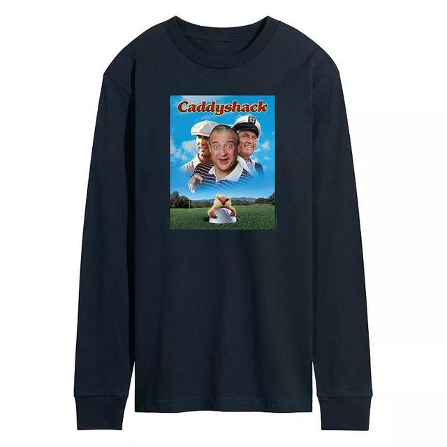 Mens Caddy Shack Poster Long Sleeve Graphic Tee Product Image