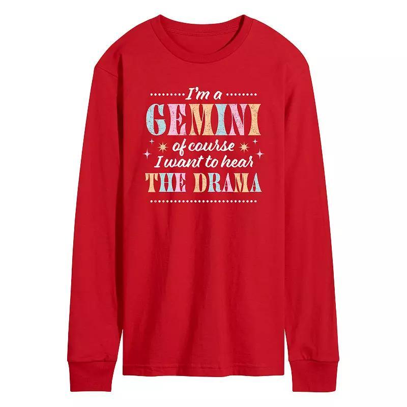 Mens Im A Gemini Long Sleeve Graphic Tee Product Image