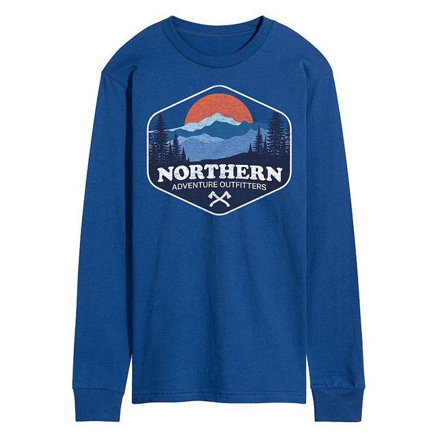 Mens Northern Adventure Graphic Tee Med Blue Product Image