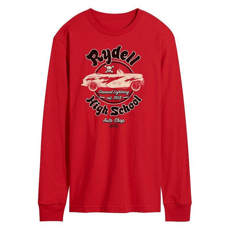 Mens Grease Rydell Auto Long Sleeve Tee Black Product Image