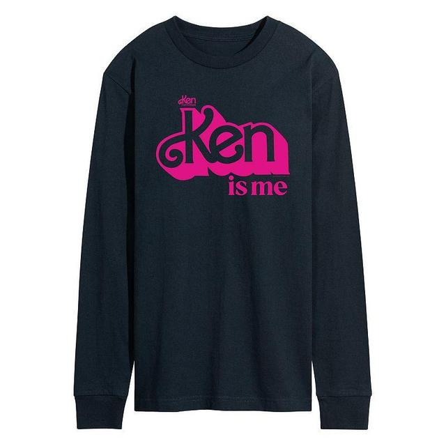 Mens Barbie The Movie Ken Is Me Long Sleeve Graphic Tee Blue Product Image