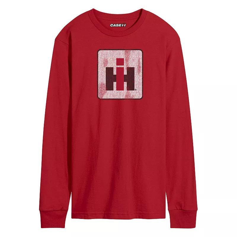 Mens Case IH Logo Distressed Long Sleeve Product Image