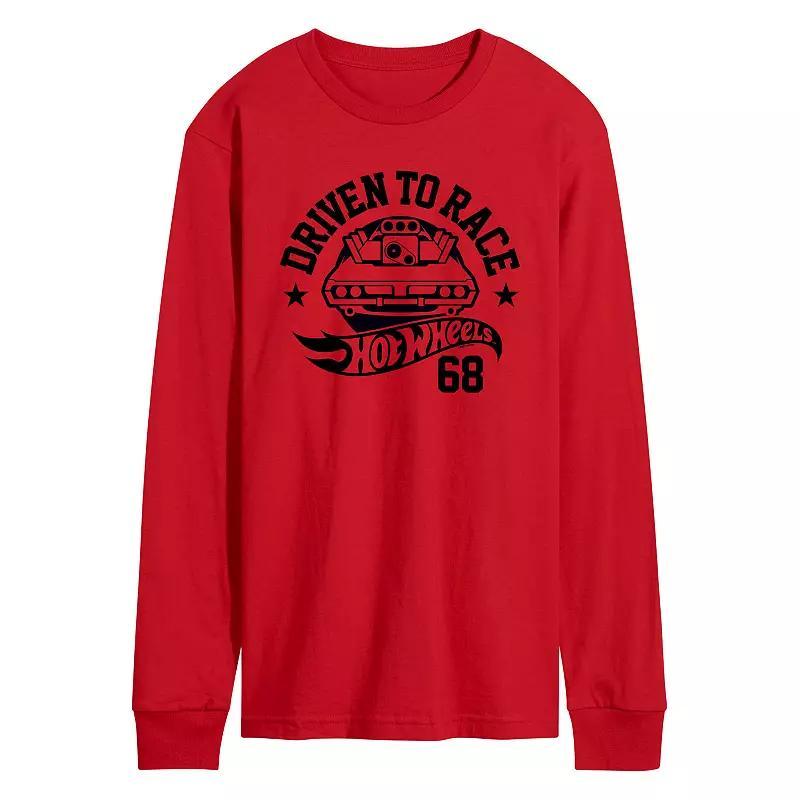 Mens Hot Wheels Driven To Race Long Sleeve Graphic Tee Product Image