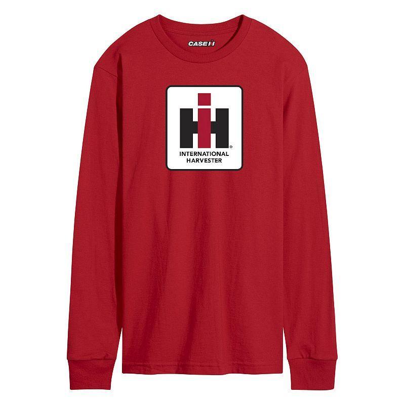 Mens Case IH Logo Long Sleeve Tee Red Product Image