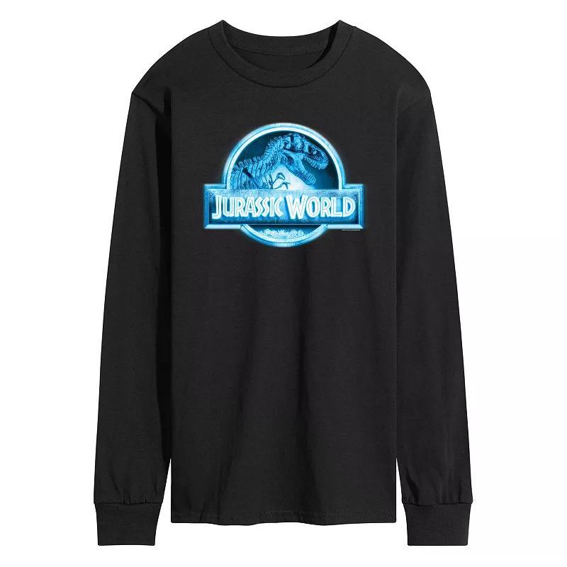 Mens Jurassic World Isla Nublar Grand Opening Long Sleeve Blue Product Image