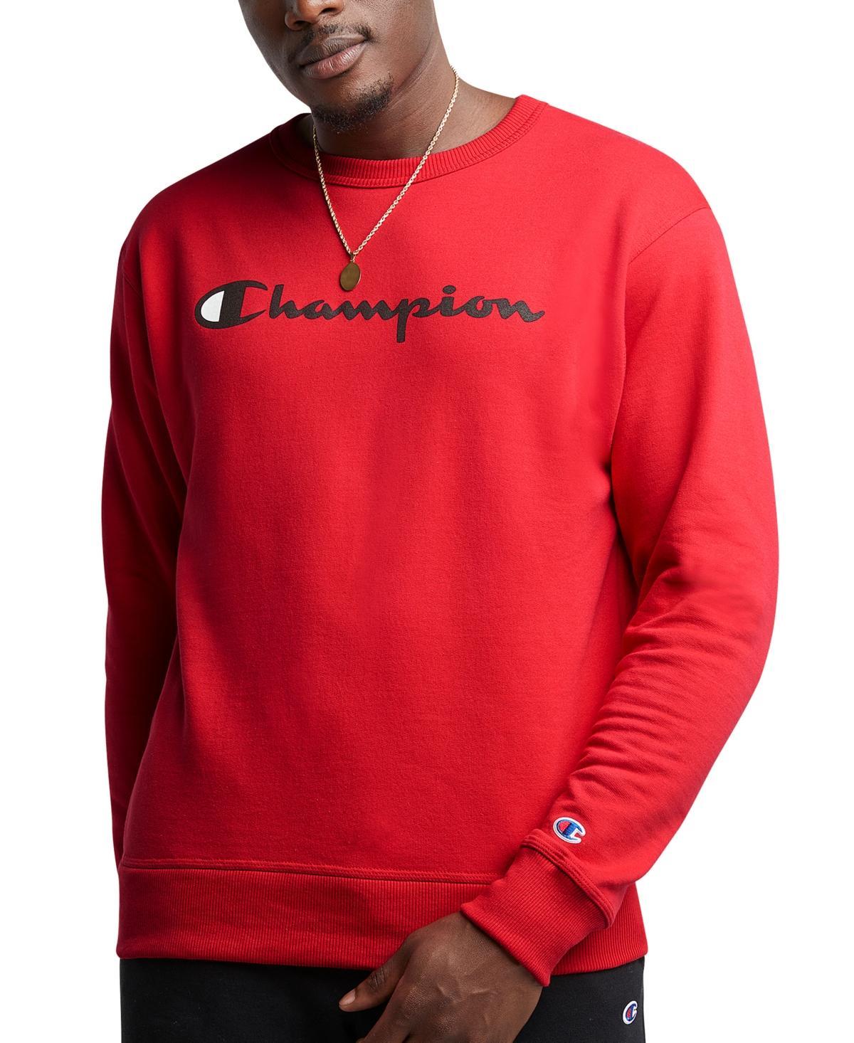 Champion Mens Powerblend Fleece Logo Sweatshirt Product Image