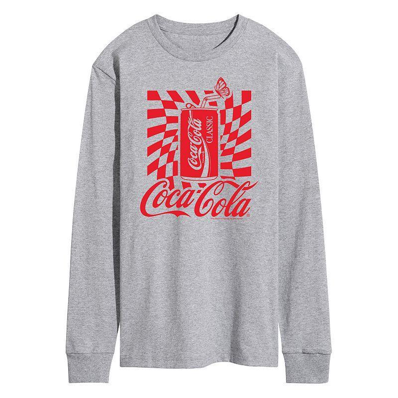 Mens Coca-Cola Can Long Sleeve Graphic Tee Med Grey Product Image