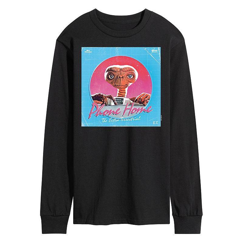 Mens ET Phone Home Long Sleeve Tee Black Product Image