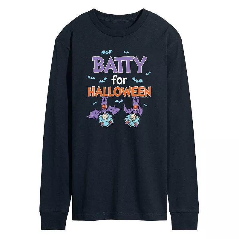 Mens Dr. Seuss Batty For Halloween Long Sleeve Tee Blue Product Image