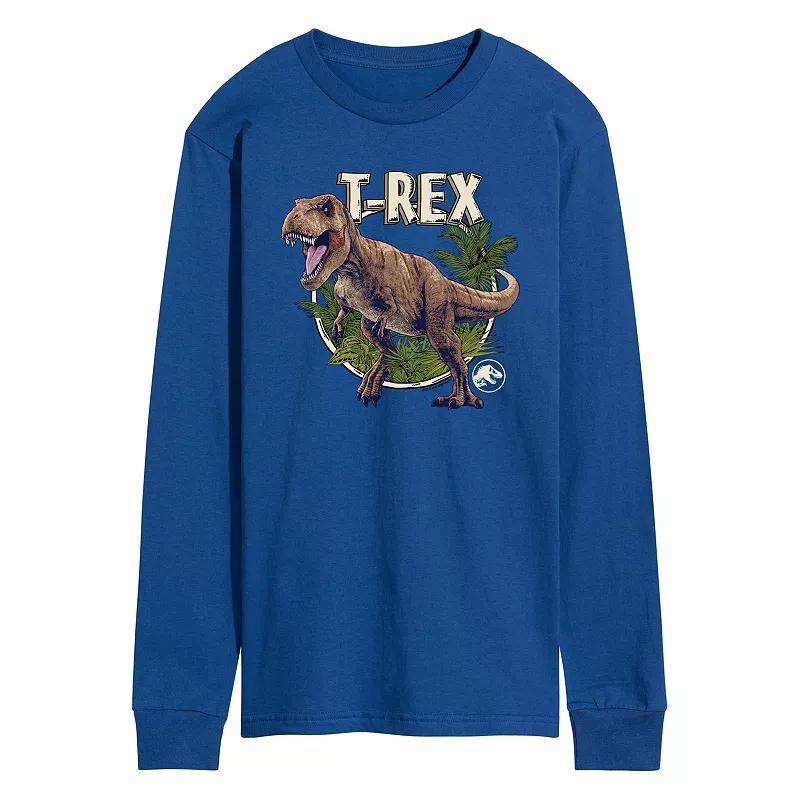 Mens Jurassic World Tyrannosaurus Rex Long Sleeve Graphic Tee Product Image