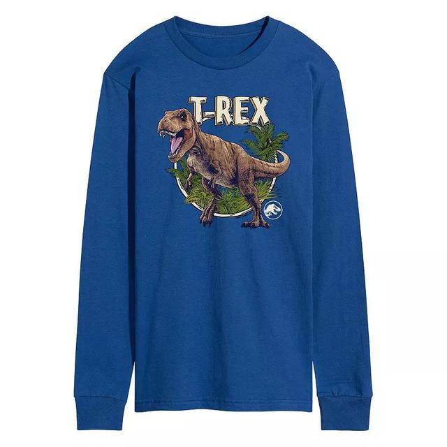 Mens Jurassic World Tyrannosaurus Rex Long Sleeve Graphic Tee Product Image