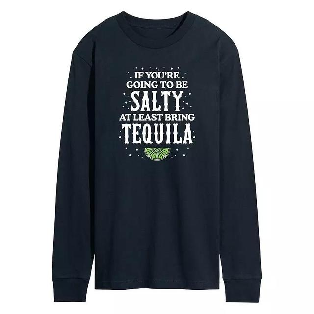 Mens Be Salty Bring Tequila Long Sleeve Graphic Tee Product Image