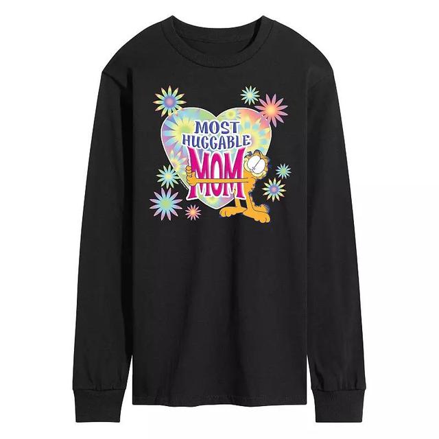 Mens Garfield Most Huggable Mom Long Sleeve Graphic Tee Product Image