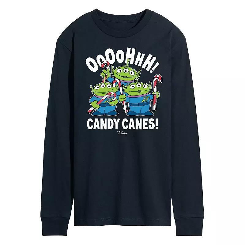 Disney / Pixars Toy Story 4 Aliens Mens Oooh Candy Canes Long Sleeve Graphic Tee Product Image