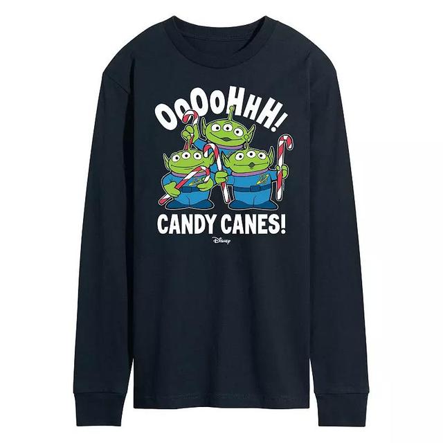 Disney / Pixars Toy Story 4 Aliens Mens Oooh Candy Canes Long Sleeve Graphic Tee Product Image