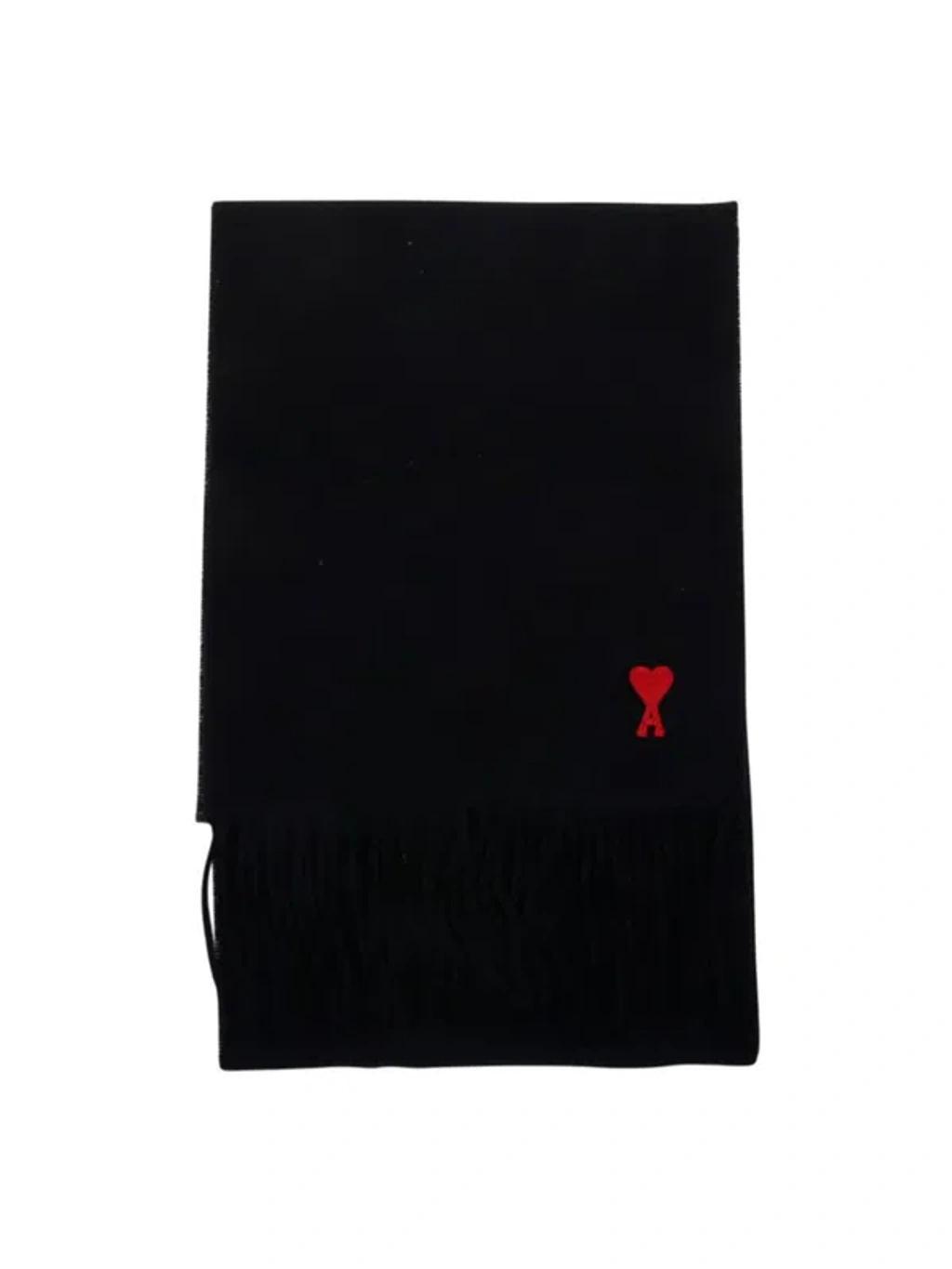 Ami Ami De Coeur Knitted Scarf In Black Product Image