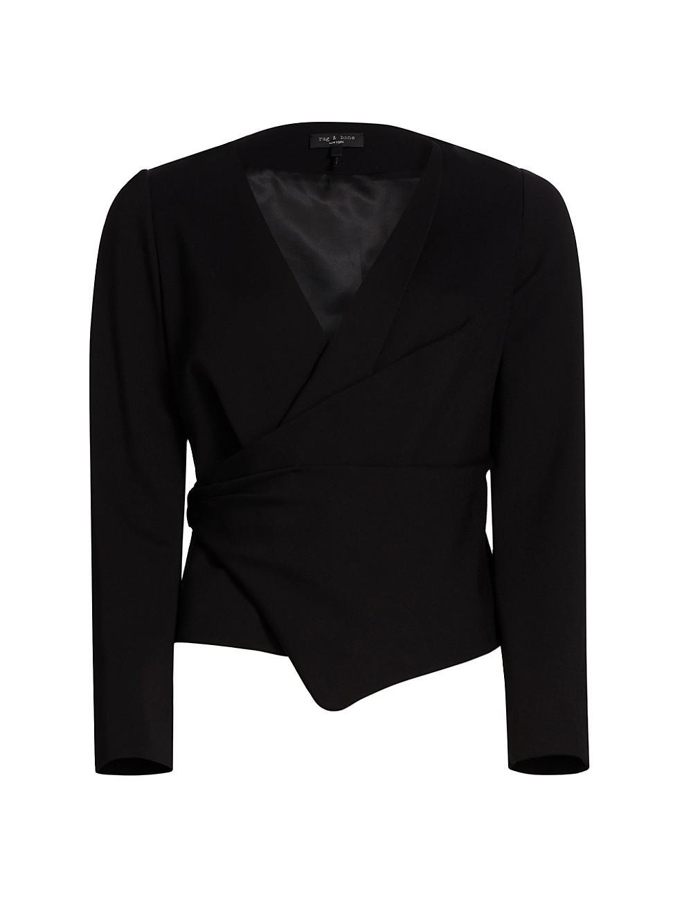 Womens Irina Long-Sleeve Wrap Top Product Image