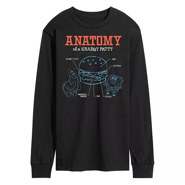 Mens Nickelodeon SpongeBob Squarepants Krabby Patty Long Sleeve Product Image