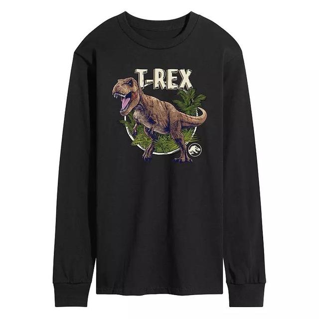 Mens Jurassic World Tyrannosaurus Rex Long Sleeve Graphic Tee Product Image