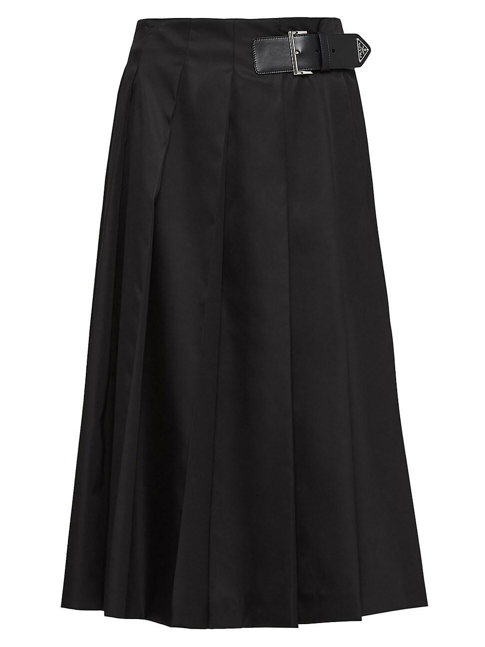 Womens Pleated Re-Nylon Skirt Product Image