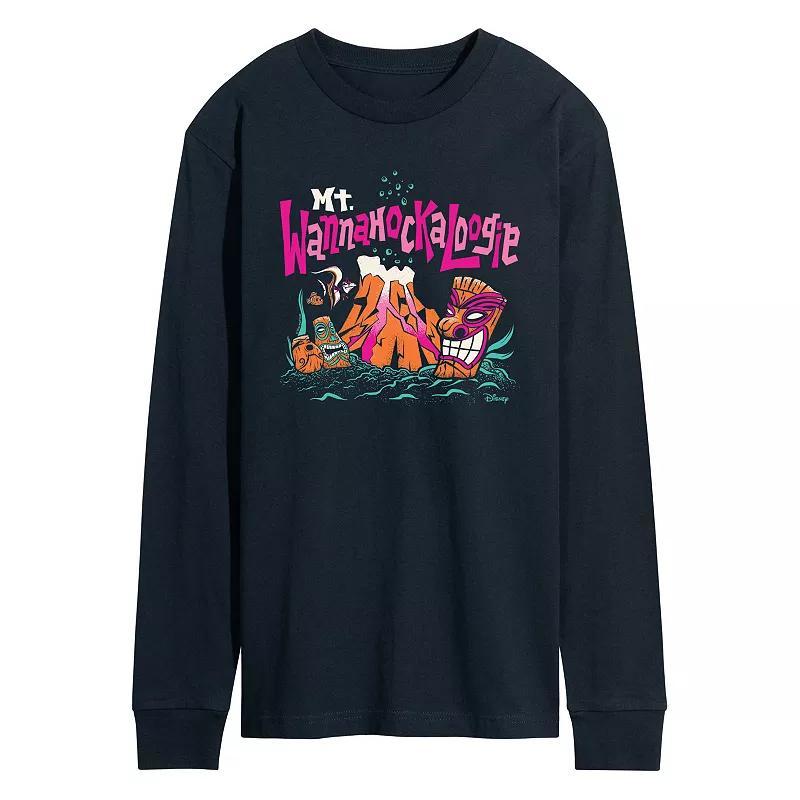 Disney / Pixars Finding Nemo Mens Mt. Wannahockaloogie Long Sleeve Graphic Tee Blue Product Image