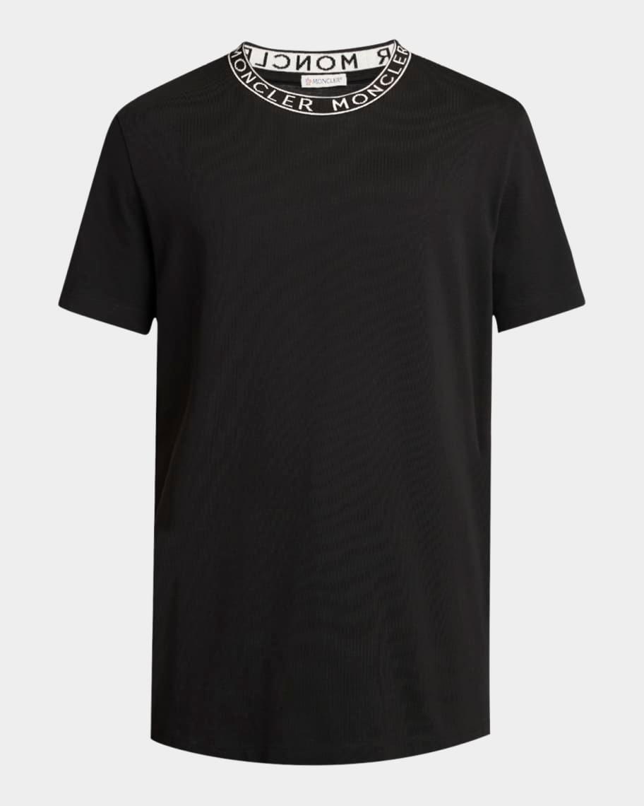 Mens Logo-Collar Jersey T-Shirt Product Image