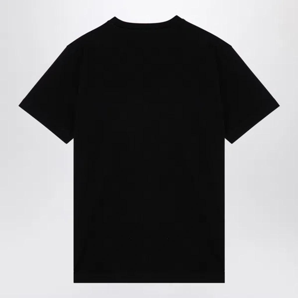 DSQUARED2 Black Cotton T-shirt With Logo Print Men Product Image