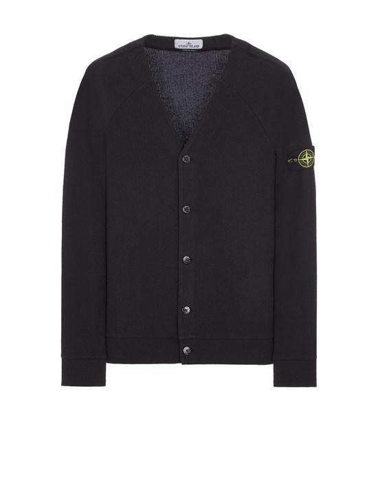 STONE ISLAND Black Patch Cardigan Product Image