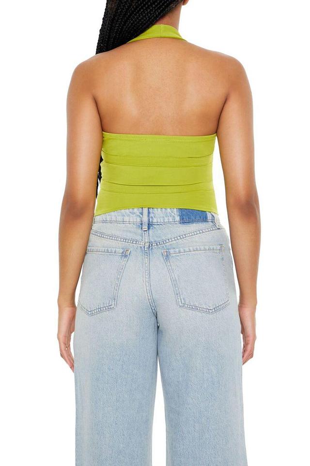 Ponte Knit O-Ring Halter Top | Forever 21 Product Image