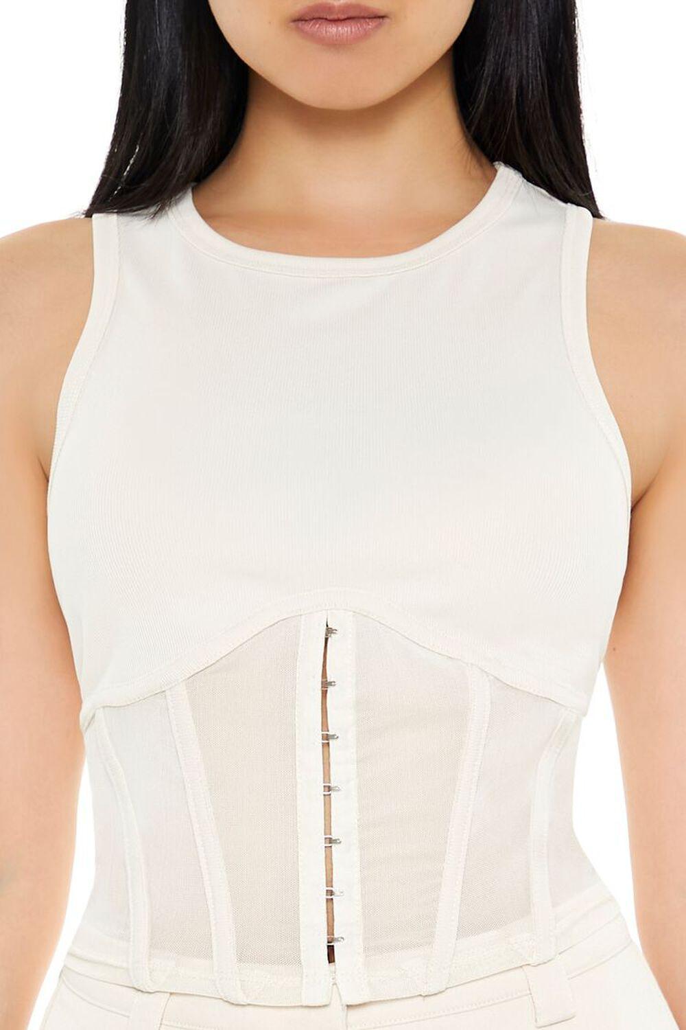 Corset Racerback Tank Top | Forever 21 Product Image