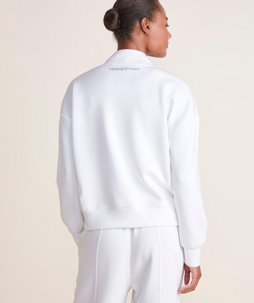 Silky Scuba Oversized Quarter-Zip Product Image