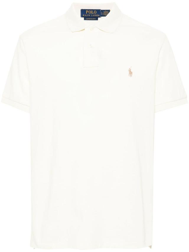 Polo Pony Cotton Polo Shirt In 中性色 Product Image