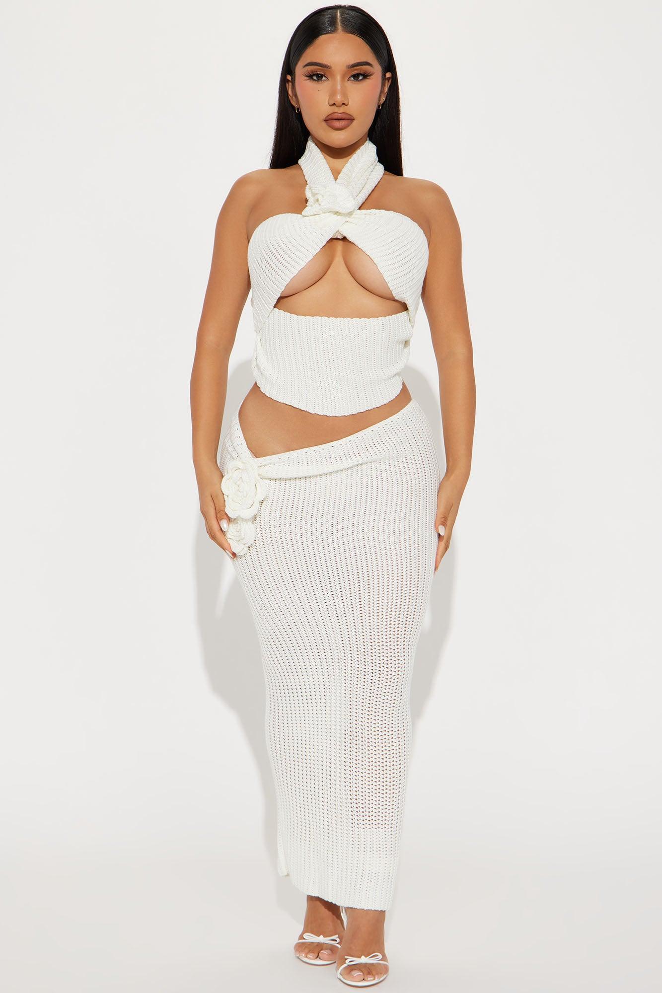 The Ultimate Vibe Skirt Set - Ivory Product Image