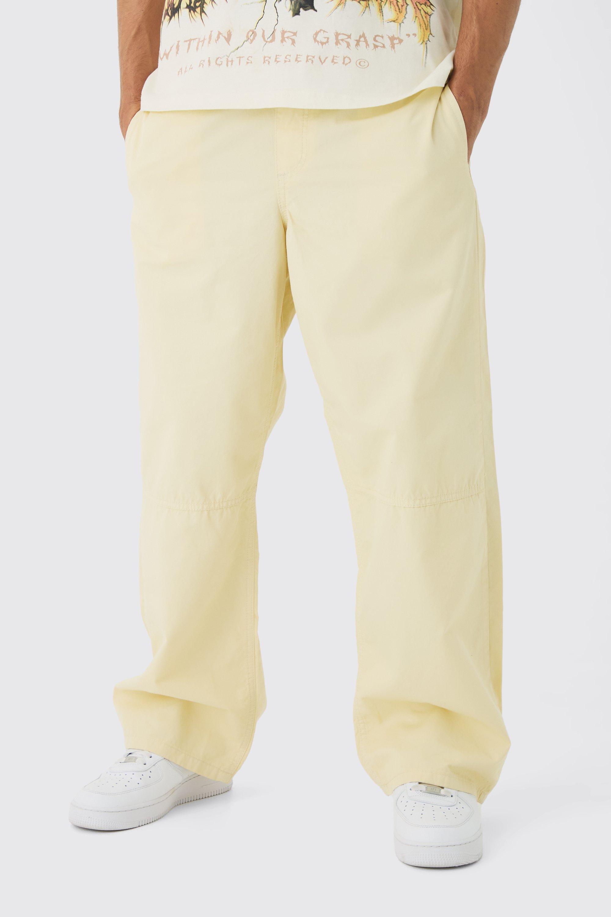 Elasticated Waist Washed Baggy Parachute Pants | boohooMAN USA Product Image