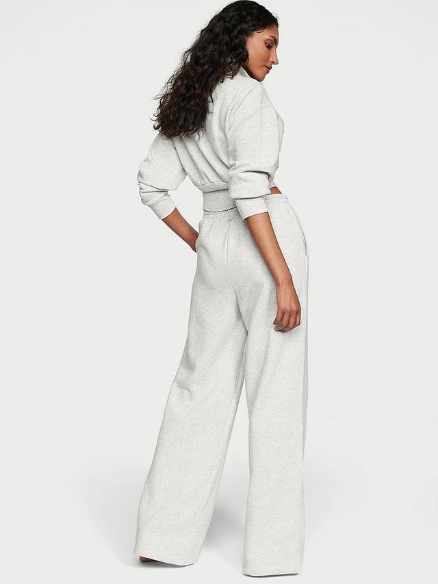 Cotton Fleece Wide-Leg Pants Product Image