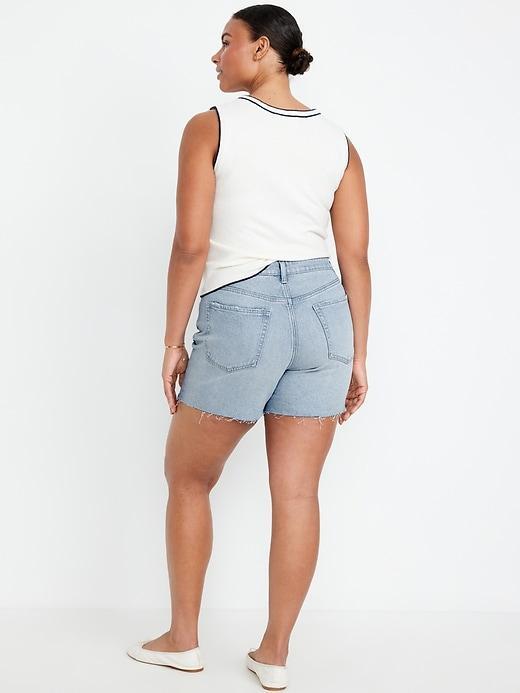 High-Waisted OG Jean Cut-Off Shorts -- 5-inch inseam Product Image