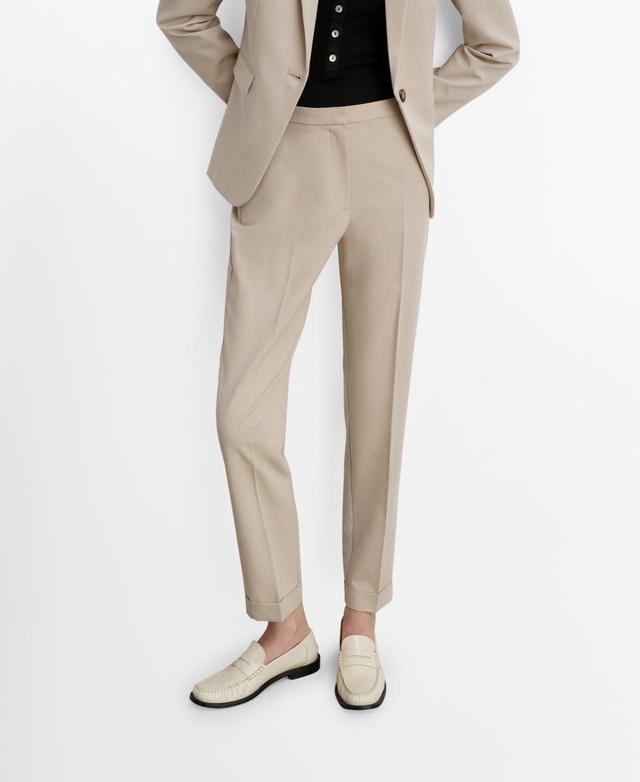 Mango Womens Straight Suit Pants Product Image