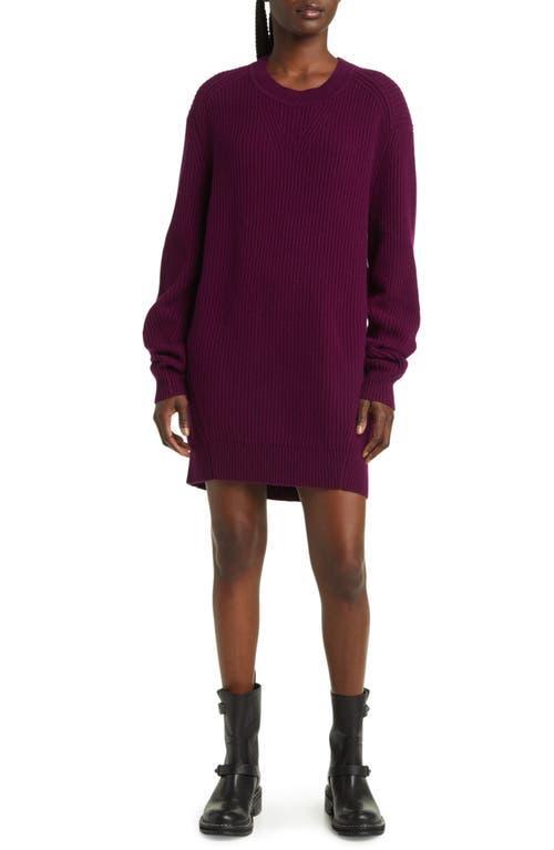 rag & bone Pierce Long Sleeve Cashmere Shift Minidress Product Image