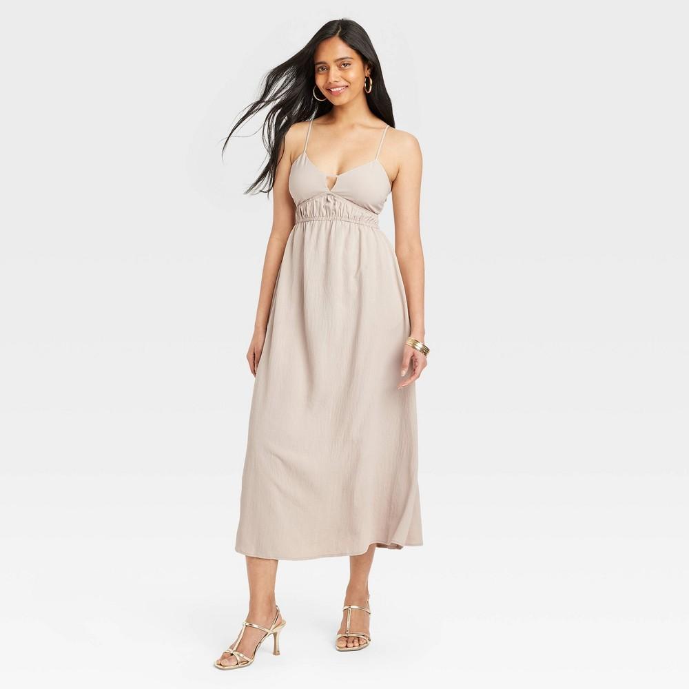 Womens Best Ever Maxi A-Line Dress - A New Day Taupe XL Product Image