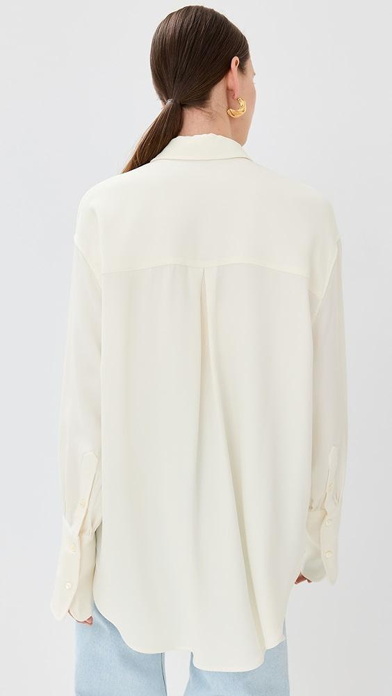 ANINE BING Lake Pullover Shirt Ivory | Shopbop Product Image