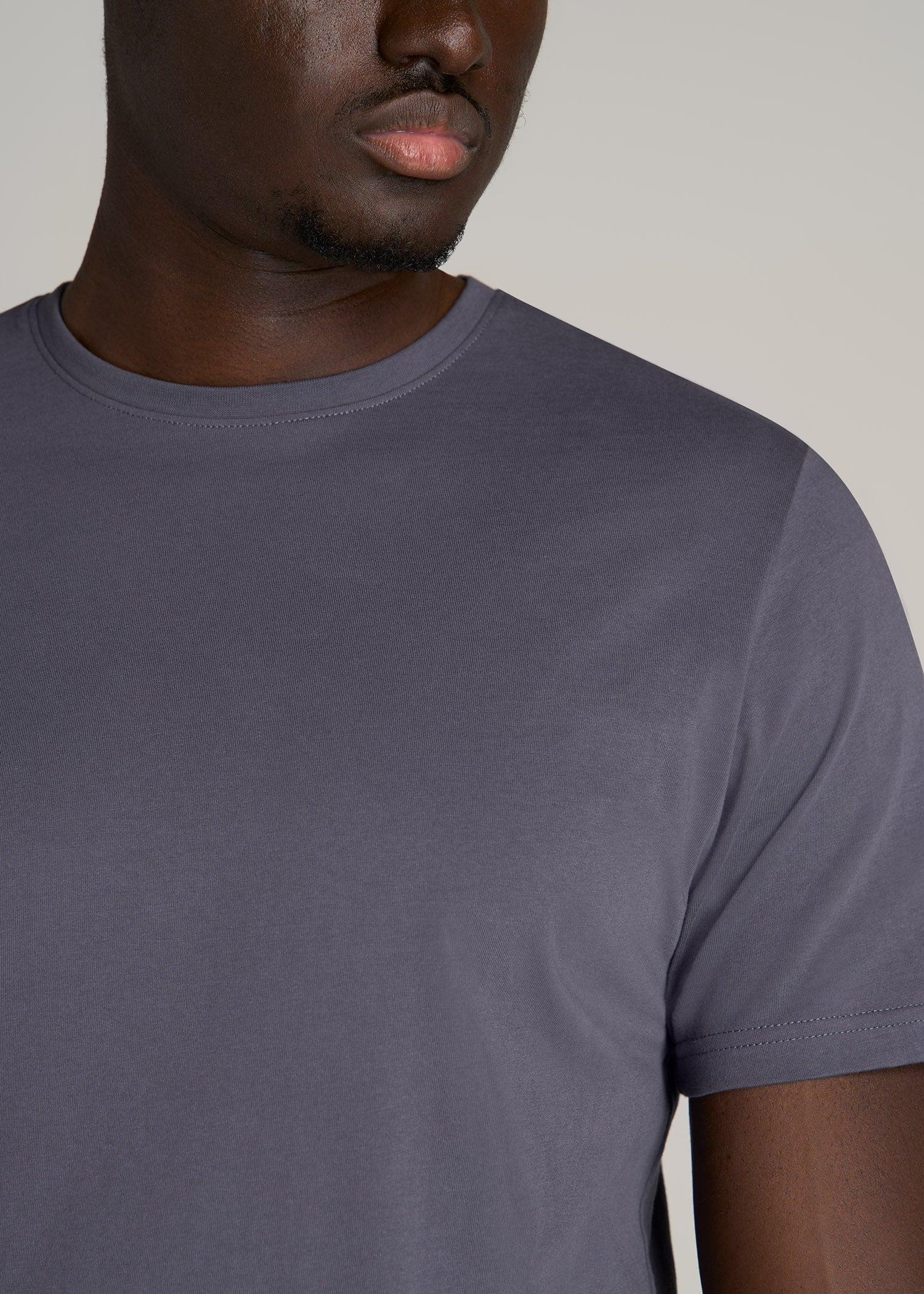 The Everyday REGULAR-FIT Crewneck Tall Men's T-Shirt in Grey Blue Product Image