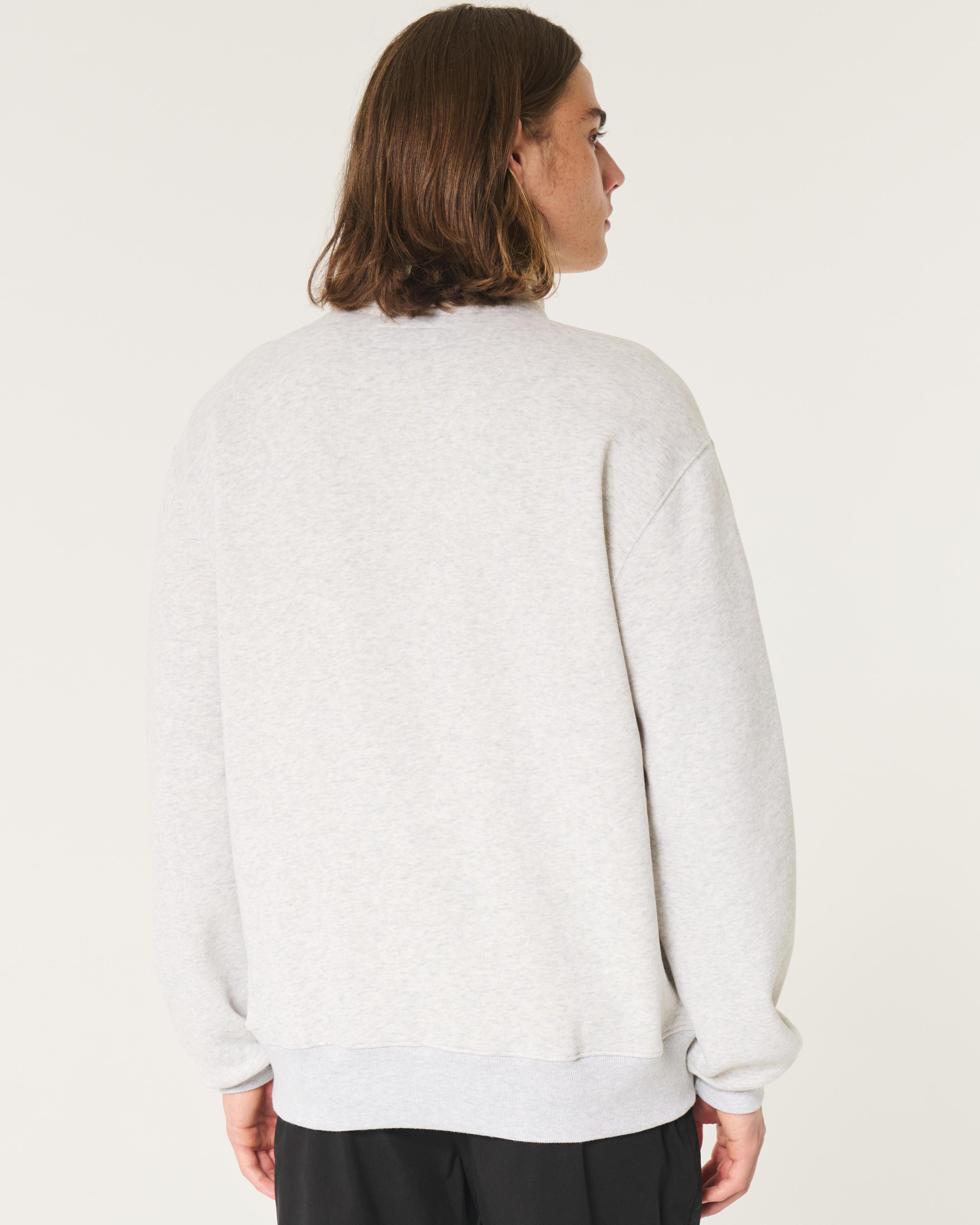 Relaxed Rowing Club Graphic Half-Zip Sweatshirt Product Image