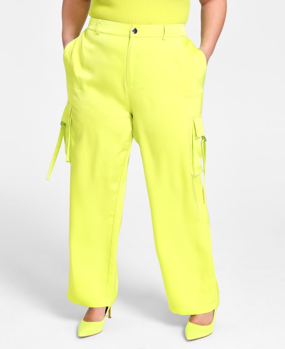 Nina Parker Trendy Plus Size Straight-Leg Cargo Pants Product Image