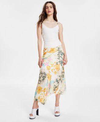 Guess Womens Luci Scoop Neck Sleeveless Cami Top Katrina Asymmetric Mix Print Skirt Product Image